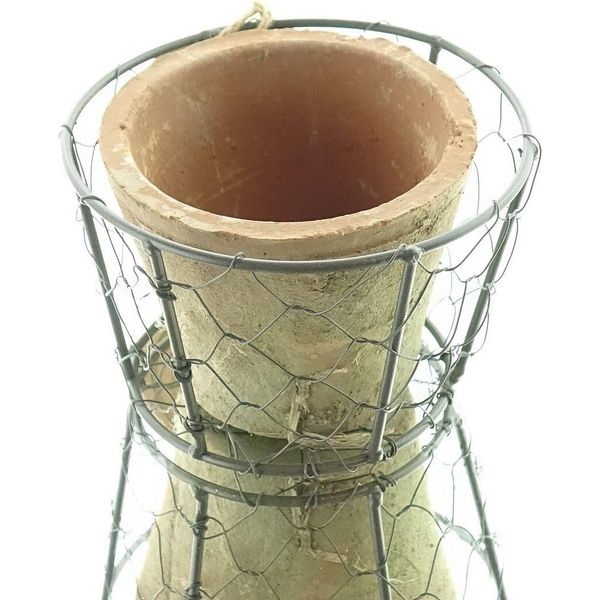Vaso At Di Esschert Design Con Cestello In Filo Metallico; AT10-image