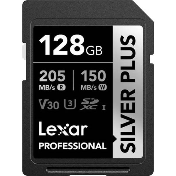 Lexar Professional Silver Plus Card Sd 128 Gb Sdxc UHS-I Classe 3-image