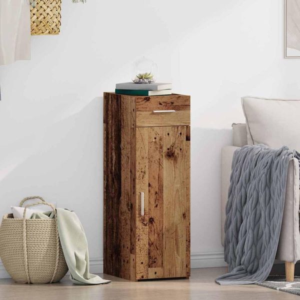 Maison Exclusive - Credenza Con Cassetti In Legno Antico 30 X 42,5 X 93 Cm-image