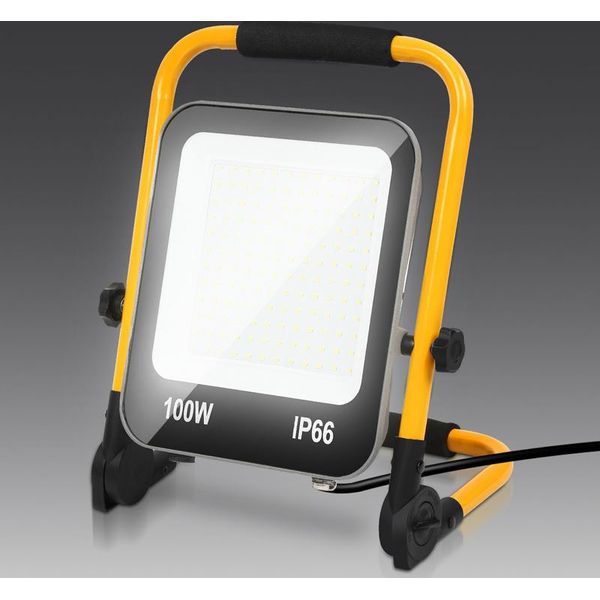 Aopunly Led Faro Da Costruzione Luce Da Lavoro 100W 8000LM Bianco Freddo Led Proiettore Proiettore-image
