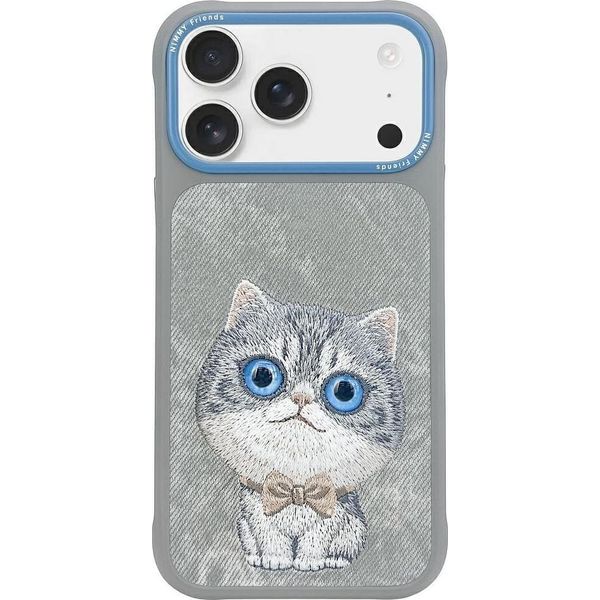 Etui Nimmy Big Eyed Pet 2.0 Gatto Fare Iphone 17 Szary-image