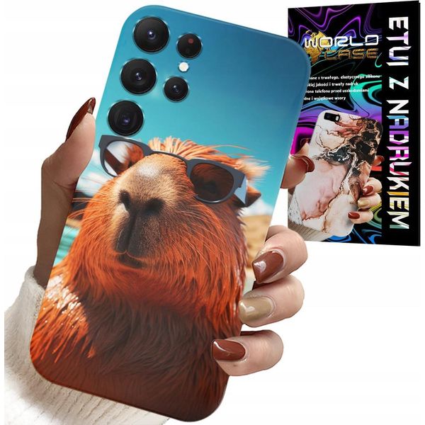 Etui Per Samsung Galaxy S22 Ultra - Sweet Capibara, Capibara Case + Folia-image