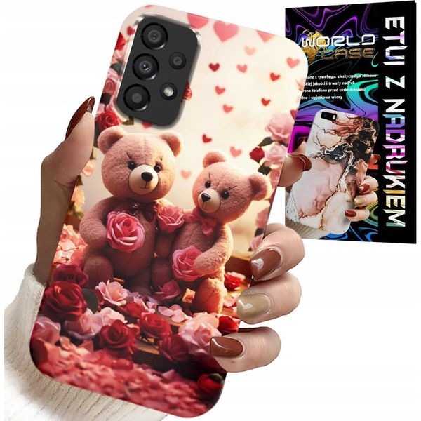 Custodia Per Samsung Galaxy A33 5G - Orsacchiotti, Ti Amo, Cuori Molti Disegni Della Custodia-image