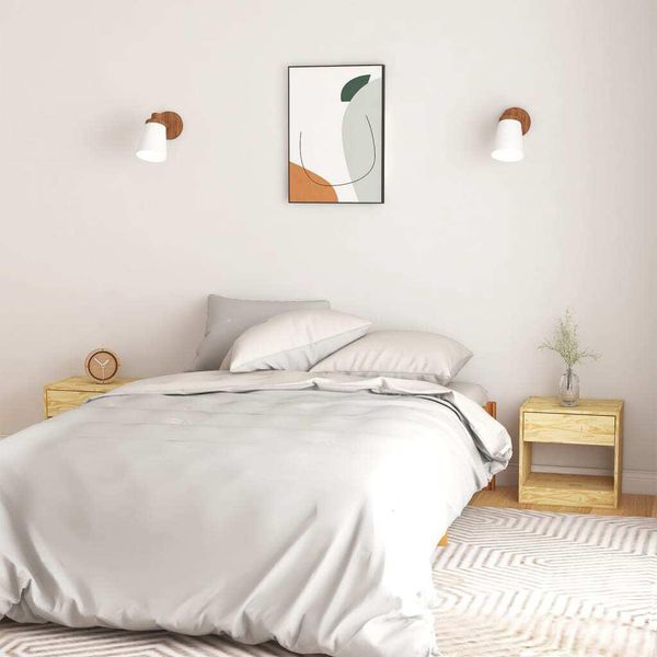 Maison Exclusive - Comodini 2 Pz. 40X31X40 Cm Legno Massello Di Pino-image