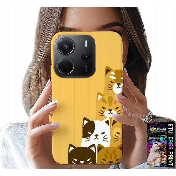 Custodia Per Xiaomi Note 14 4G - Gatto D'amore, Disegni Con Gatti, Custodia + Vetro-image