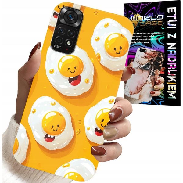 Custodia Per Xiaomi Note 11 / 11S - Dolce Uovo Sorridente + Foglio Di Alluminio-image