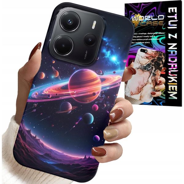 Custodia Per Xiaomi Note 14 4G - Cosmo Pianeti Stelle Galassia Copertura Posteriore-image