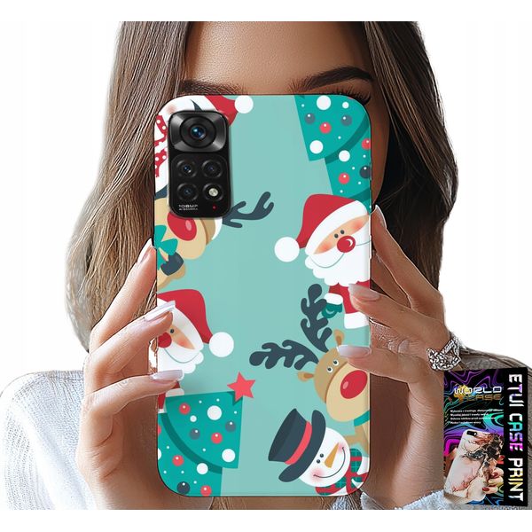 Custodia Per Xiaomi Note 11 Pro - Modelli Natalizi Renna, Renna, Pupazzo Di Neve-image