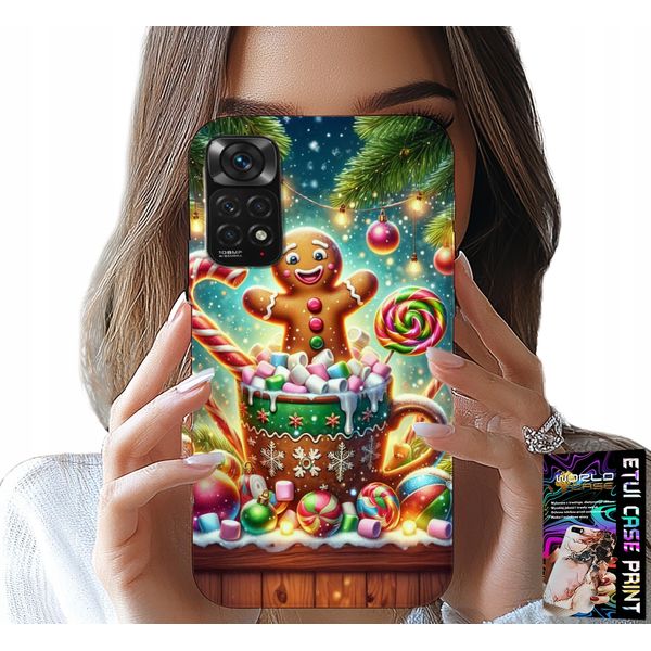 Custodia Per Xiaomi Note 11 Pro - Motivi Natalizi Pan Di Zenzero + Vetro-image