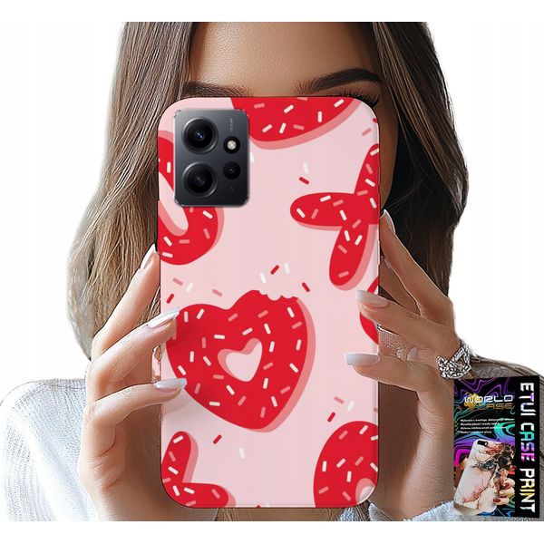 Custodia Per Xiaomi Note 12 4G - Design Femminile E Alla Moda Xoxo Heart + Glass-image