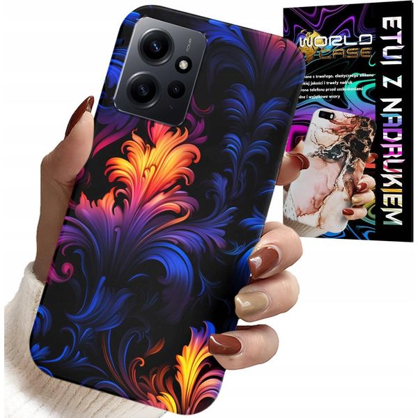 Custodia Per Xiaomi Note 12 4G - Motivi Astratti Colorati + Foil-image