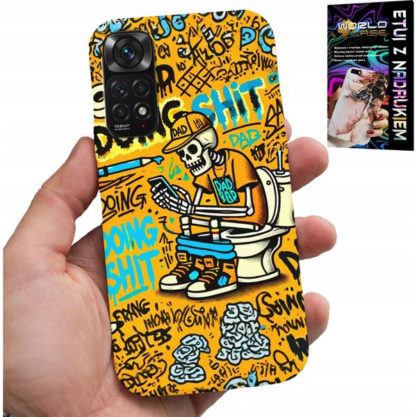 Pouzdro Pro Xiaomi Nota 11 / 11S - Facendo Scheletro Merda Su Caso Crocchette-image