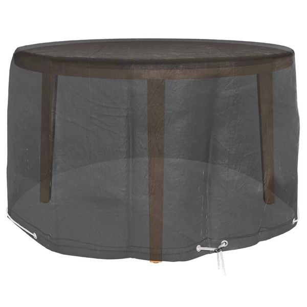 Syfax™ Copertura Mobili Da Giardino Con 6 Occhielli Ø125X75 Cm Rotonda-image