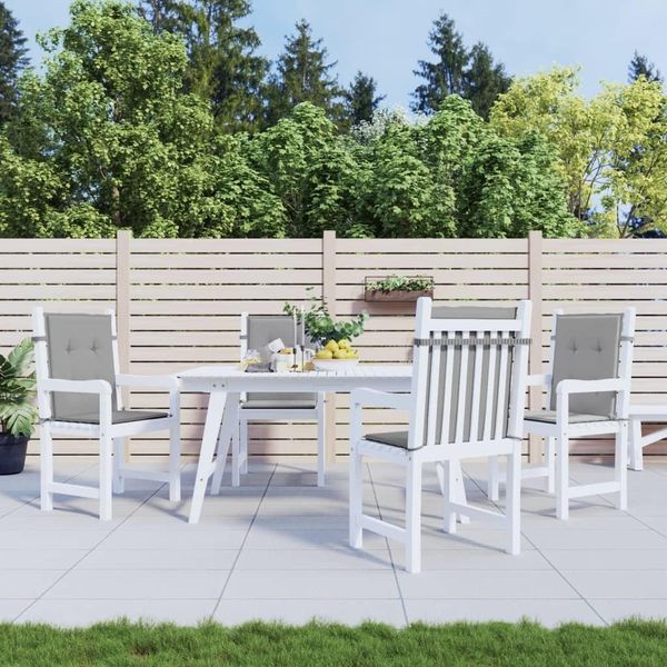 Bei Cloris Cuscini Per Sedie Da Giardino Per Schienale Basso 4 Pz. Tessuto Oxford Grigio - Cuscini Per Mobili Da Giardino Nuovo5237105 1Pacco-image