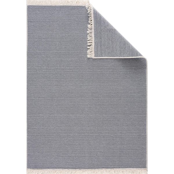 Tappeto Kelim- Tappeto Per Soggiorno, Camera Da Letto, Cucina, Bagno - Tappeto Kilim Moderno Boho, Dimensioni: 160X230 Cm, Grigio-image