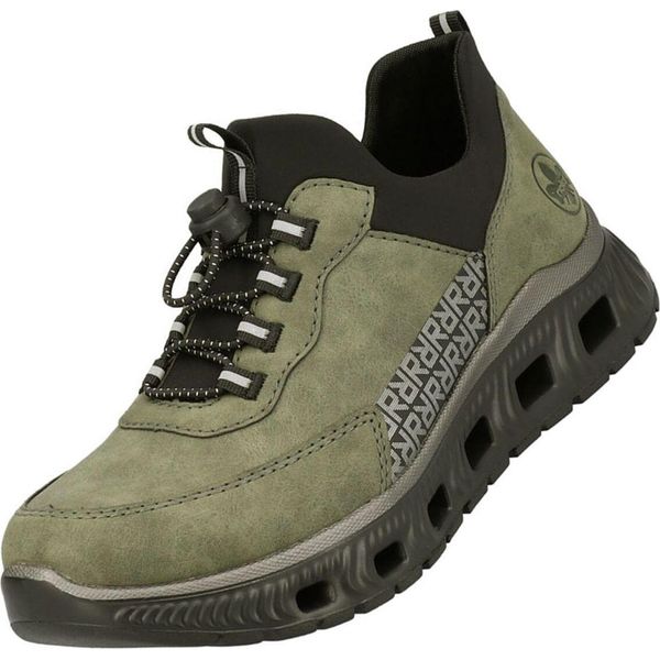 Rieker Donna Sneaker Stretch Shaft Scarpa Bassa Suola Sportiva M6058, Misura:41 Eu, Colore:Verde-image