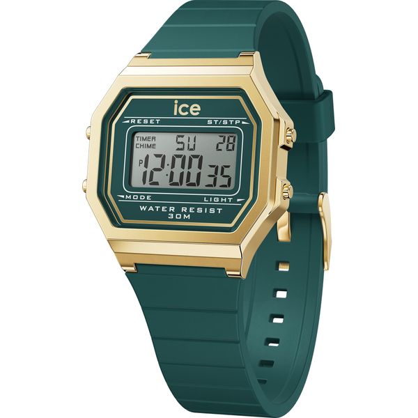 Ice-Watch 022069 Ice Digit Retro Verdigris Small Uhr Unisex Alarm Blau-image