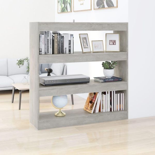 Maison Exclusive - Libreria/Divisorio Grigio Cemento 100X30X103 Cm-image