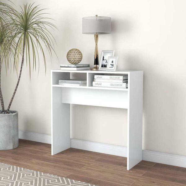 Vidaxl Tavolino Bianco 78X30X80 Cm In Legno - Tavolino - Tavolini - Tavoli Laterali - Tavoli Laterali-image