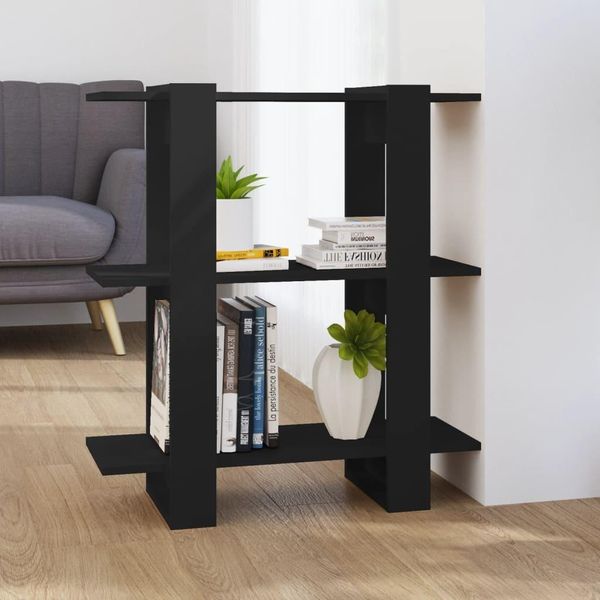 Vidaxl Scaffale/Divisorio Nero 80X30X87 Cm - Scaffale - Librerie - Libreria - Scaffale Portaoggetti-image