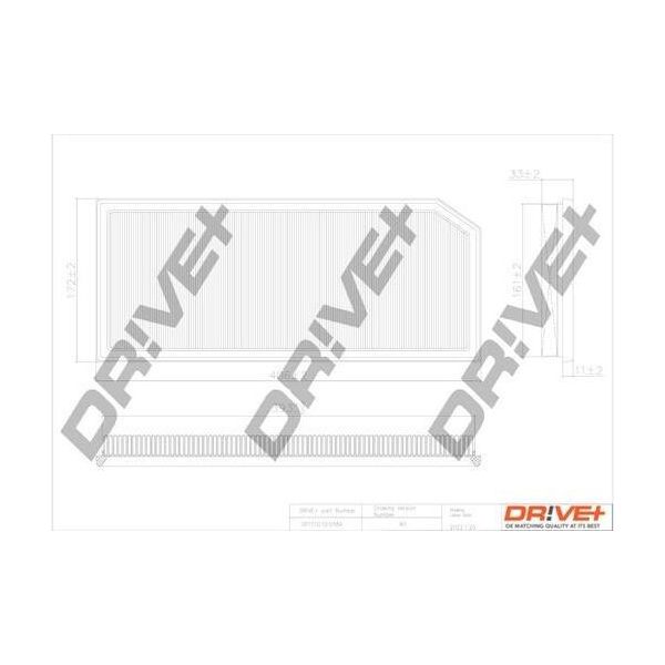 Dr!Ve+ DP1110.10.0584 - Filtro Aria Oe Xcp 00 000 921 Per A3 (8P), Tt (8J), Altea (5P), Leon (1P1), Toledo Iii (5P2), Octavia Ii (1Z), Eos (1F), Golf V (1K), Jetta Iii (1K2), Passat (3C), Passat Cc (357)-image