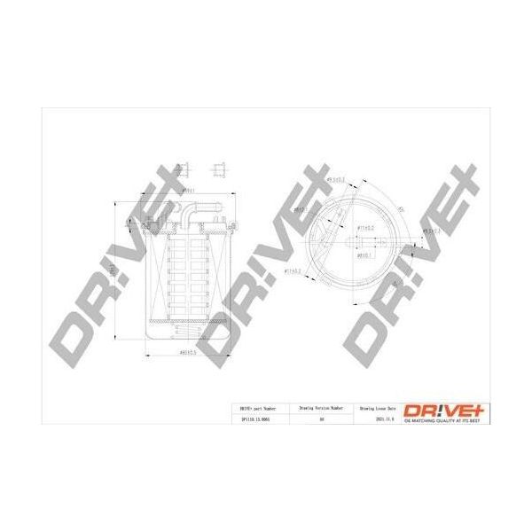 Dr!Ve+ DP1110.13.0065 - Filtro Carburante Oe 6Q0127401F Per A1 (8X), Cordoba (6L), Ibiza (6L), Ibiza (6J, 6P), Toledo Iv (KG3), Fabia I (6Y), Fabia Ii (54), Rapid (Nh), Roomster (5J), Fox (5Z), Polo (9N), Polo (6C, 6R)-image