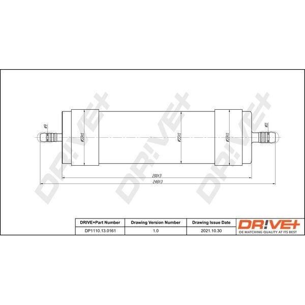 Dr!Ve+ DP1110.13.0161 - Filtro Carburante Oe 4F0127401F Per A6 (4F), Exeo (3R)-image