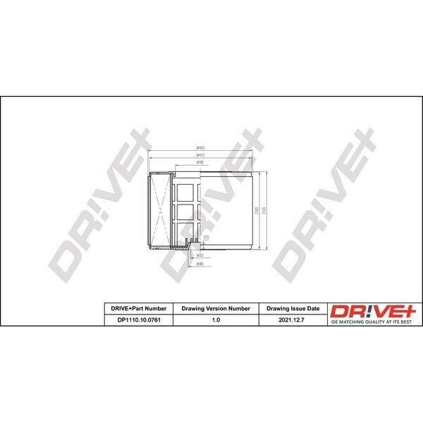Dr!Ve+ DP1110.10.0761 - Oe L4GD 133 843 A Filtro Aria Per A6 (4G), A7 (4G), A8 (4H)-image