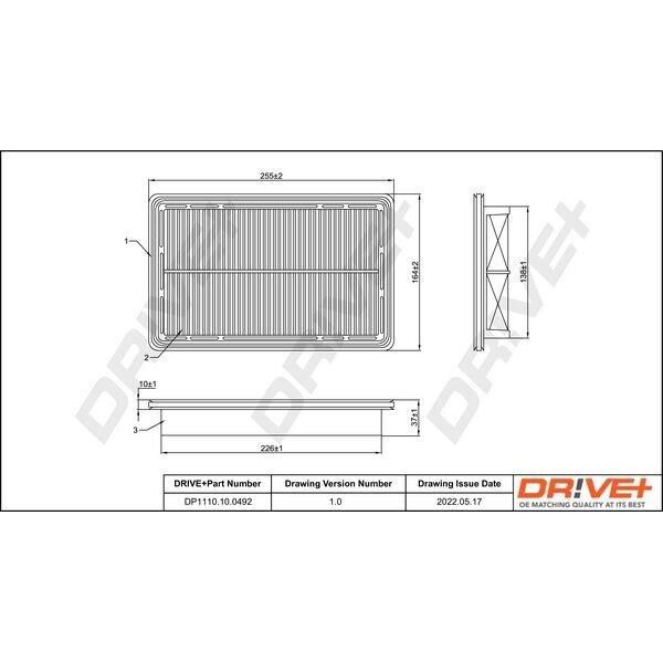 Dr!Ve+ DP1110.10.0492 - Filtro Aria Oe 3397 078 Per MX-5 Ii (Nb), MX-6 (Ge)-image