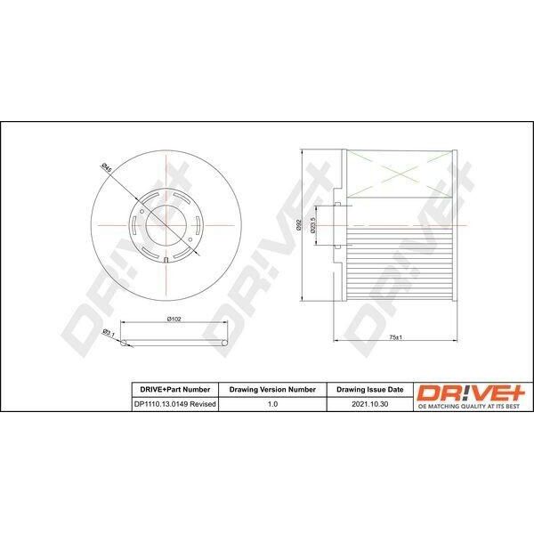 Dr!Ve+ DP1110.13.0149 - Filtro Carburante Oe 1906A7 Per C4 G-Picasso I (Ua), C4 Ii (Nc), C4 Picasso I (Ud), C5 Iii (Rd), C5 Iii (Rw), C8 (Ea, Eb), DS4, DS5, Jumpy (VF7), Scudo, C-Max, Focus Iii, Galaxy (WA6), Grand C-Max, Kuga I, Kuga Ii, Mondeo Iv, S-Max (WA6), 3008 (0U), 308 Cc (4B), 308 I, 308 Sw I, 407, 407 Sw (6D, 6E), 5008 I, 508 (8D), 508 (8E), 807 (Eb), Expert (Vf), Expert Tepee (VF3X), Rc-image