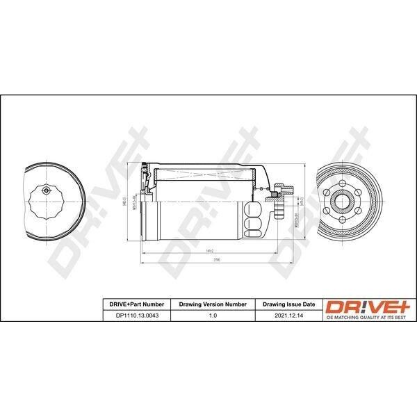 Dr!Ve+ DP1110.13.0043 - Filtro Carburante Per A4 (8D), A4 (8E), A6 (4B), Superb I (3U), Passat (3B)-image