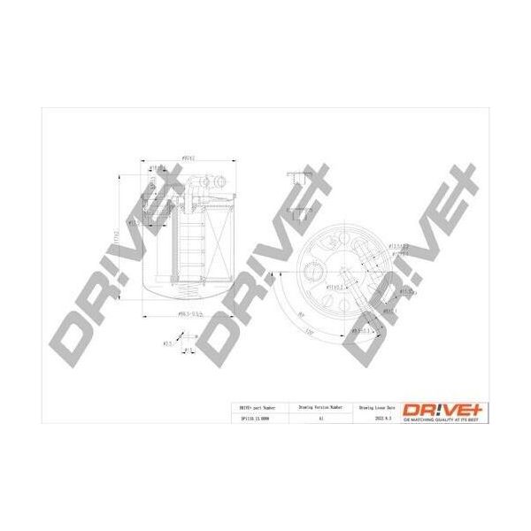 Dr!Ve+ DP1110.13.0088 - Oe 6420920201 Filtro Carburante Per Classe M (W164), Classe R (W251), Classe S (W221), Sprinter (W906), Classe Glk (X204), Classe Gl (X164), Classe E (S212), Classe E (C207), Classe E (A207), Classe E (W212), Classe C (S204), Classe C (C204), Classe C (W204), Classe B (W245), Classe A (W169), Viano (W639), Vito (W639)-image