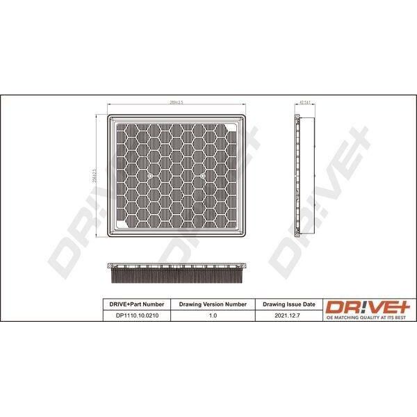 Dr!Ve+ DP1110.10.0210 - Filtro Aria Oe 55560894 Per Malibu (V300), Insignia A (G09)-image