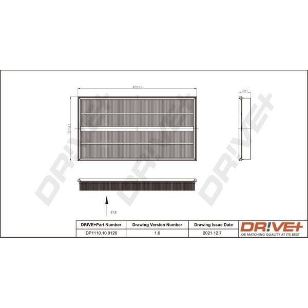 Dr!Ve+ DP1110.10.0126 - Oe 090 16 51 Filtro Aria Per Vito (W639), Viano (W639)-image