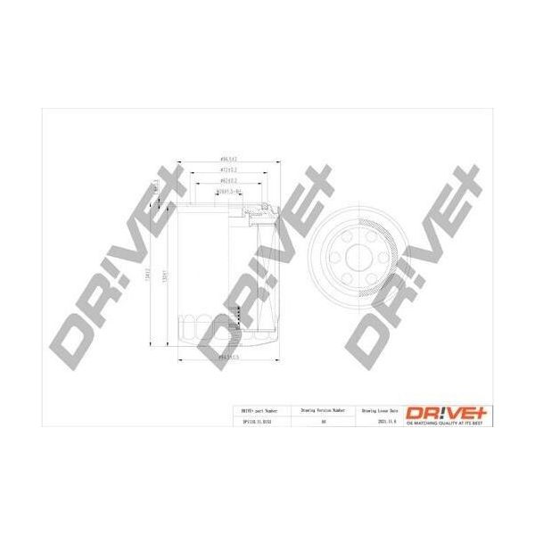 Dr!Ve+ DP1110.11.0153 - Filtro Olio Oe 26310 4A000 Per Sorento I (Jc)-image
