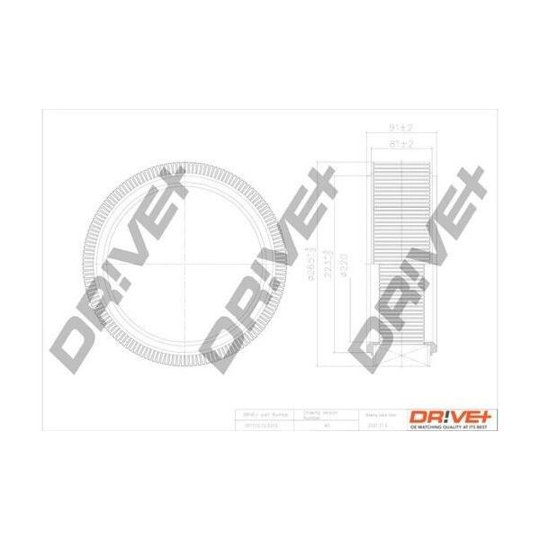 Dr!Ve+ DP1110.10.0015 - Oe 0225241213 Luftfilter FüR Logan, Sandero, Clio Ii, Kangoo (Kc), Kangoo (Fc), Logan I, Megane I, Thalia I (Lb)-image