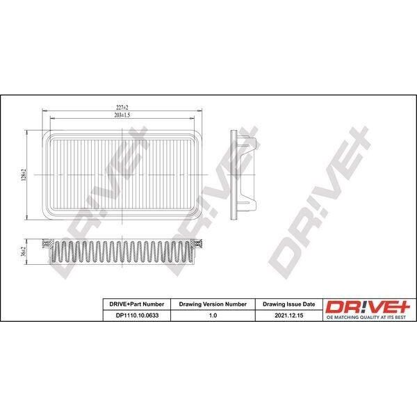 Dr!Ve+ DP1110.10.0633 - Filtro Aria Oe 71742069 Per Sedici-image