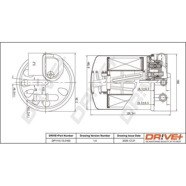Dr!Ve+ DP1110.13.0163 - Filtro Carburante Oe A6510903152 Per Sprinter (W906), Classe X (470), Vito (W639), Vito (W447), Classe V (W447), Viano (W639)-image