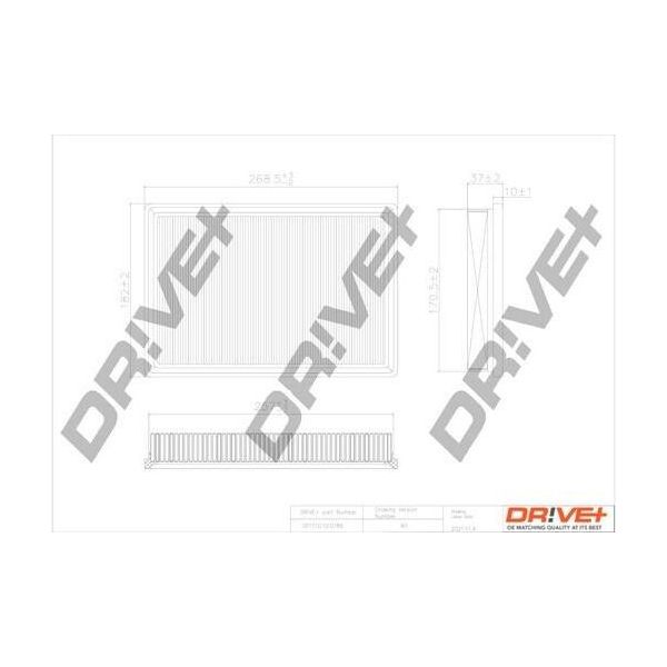 Dr!Ve+ DP1110.10.0189 - Filtro Aria Oe 55557184 Per Corsa D (S07)-image