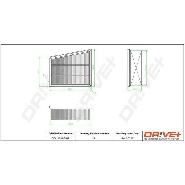 Dr!Ve+ DP1110.10.0547 - Filtro Aria Oe 16 54 678 60R Per Grand Scenic Iv (R9), Megane Iv, Scenic Iv, Talisman-image