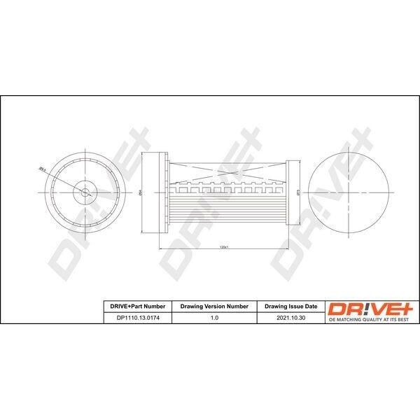 Dr!Ve+ DP1110.13.0174 - Filtro Carburante Oe 7P6127177 Per Cayenne (92A), Touareg (7P)-image