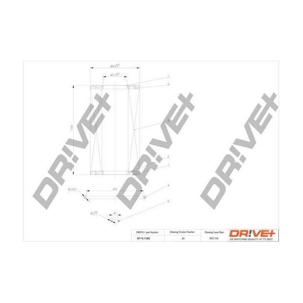 Dr!Ve+ DP1110.11.0030 - Filtro Olio Oe 56 50 319 Per Astra G, Frontera B (U99), Signum (Z03), Sintra (Apv), Vectra B (J96), Vectra C (Z02), Zafira A-image
