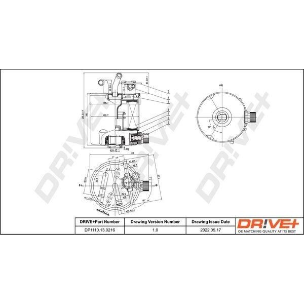 Dr!Ve+ DP1110.13.0216 - Filtro Carburante Oe 16400EC00B Per Pathfinder Iii (R51)-image