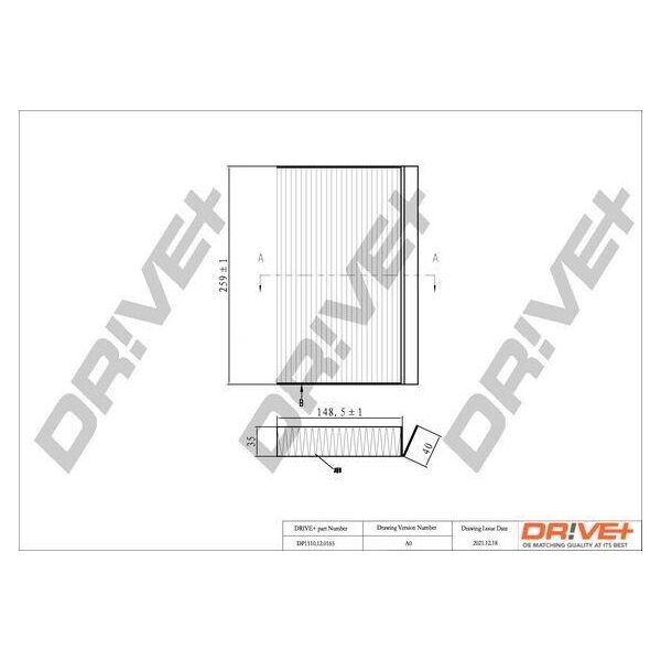 Dr!Ve+ DP1110.12.0165 - Filtro Aria Abitacolo Oe 27 27 734 88R Per Fluence (L3), Megane Cc, Megane Iii-image