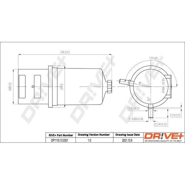 Dr!Ve+ DP1110.13.0301 - Filtro Carburante Oe 2H0127401B Per Amarok-image