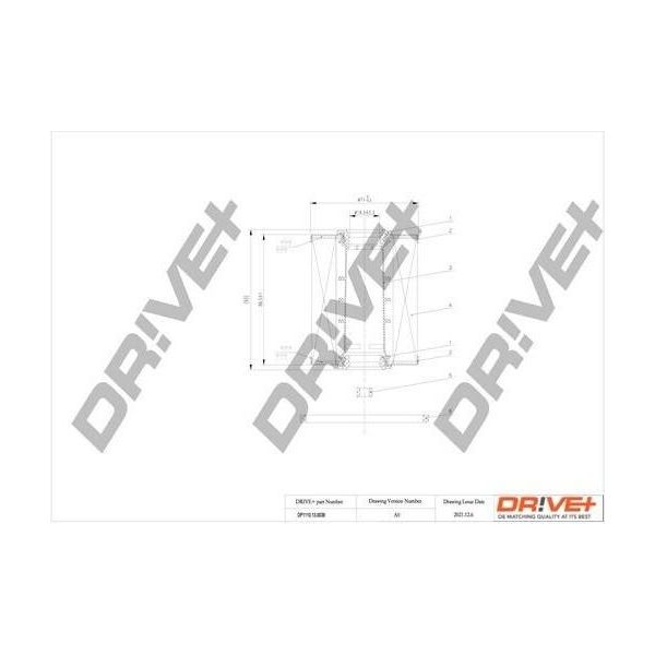 Dr!Ve+ DP1110.13.0038 - Filtro Carburante Oe 5818508 Per Vectra C (Z02), Zafira A, Astra G, Combo, Combo Tour, Corsa C (X01), Frontera B (U99), Meriva (X03), Signum (Z03), Sintra (Apv), Vectra B (J96)-image
