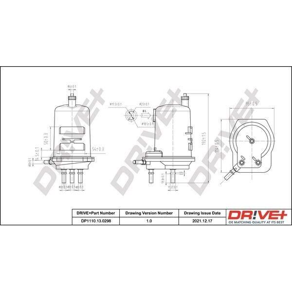 Dr!Ve+ DP1110.13.0298 - Filtro Carburante Oe 8200458424 Per Grand Scenic Ii (Jm), Megane Ii, Scenic Ii-image