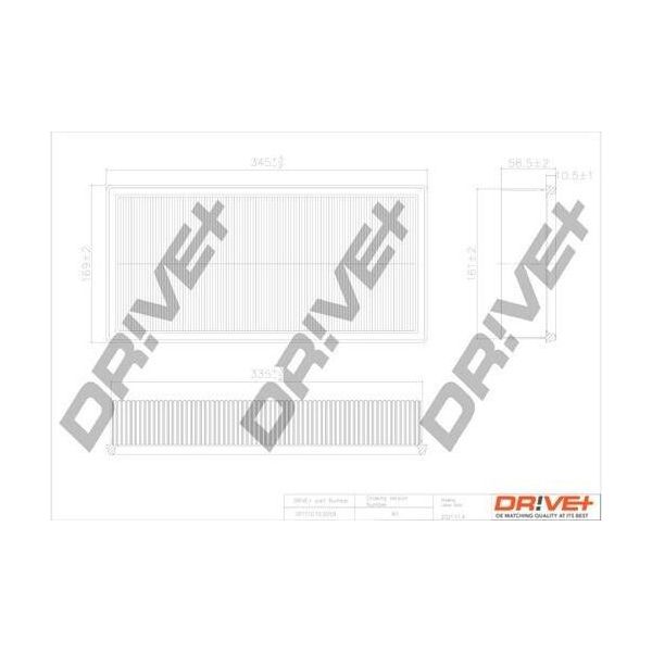 Dr!Ve+ DP1110.10.0059 - Filtro Aria Oe Mr 127078 Per S40 I (644), V40 (645)-image