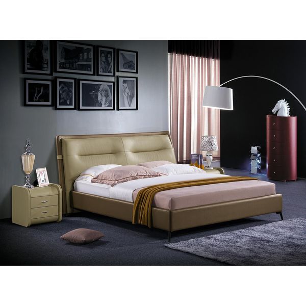 Letto Matrimoniale Letti Da Camera Da Letto Mobili Letto Matrimoniale Arredo Alberghiero Marrone-image