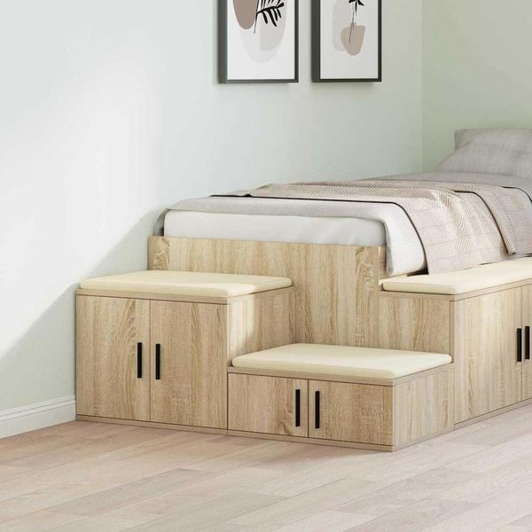 Maison Exclusive - Armadio Contenitore 2 Pezzi In Rovere Sonoma 108 X 41 X 40 Cm-image